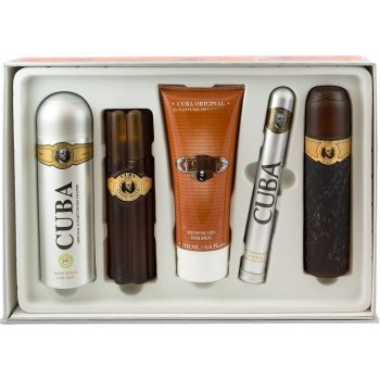 Cuba Paris Cuba Gold EDT 100 ml + deospray 200 ml + balzám po hoení 100 ml + EDT 35 ml + sprchový gel 200 ml dárková sada