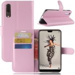 Pouzdro Wallet PU kožené Huawei P20 - růžové – Hledejceny.cz