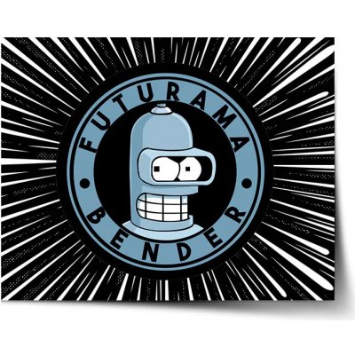 Sablio Plakát Futurama Bender Vesmír - 90x60 cm – Zboží Mobilmania