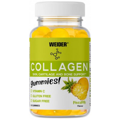 Weider Collagen Gummies ananas 50 bonbónů – Hledejceny.cz