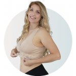 Carriwell křížená kojící podprsenka vhodná i ke spaní Béžová – Zboží Dáma