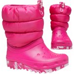 Crocs CLASSIC NEO PUFF BOOT K dětské 207684 6X0 Růžový – Sleviste.cz