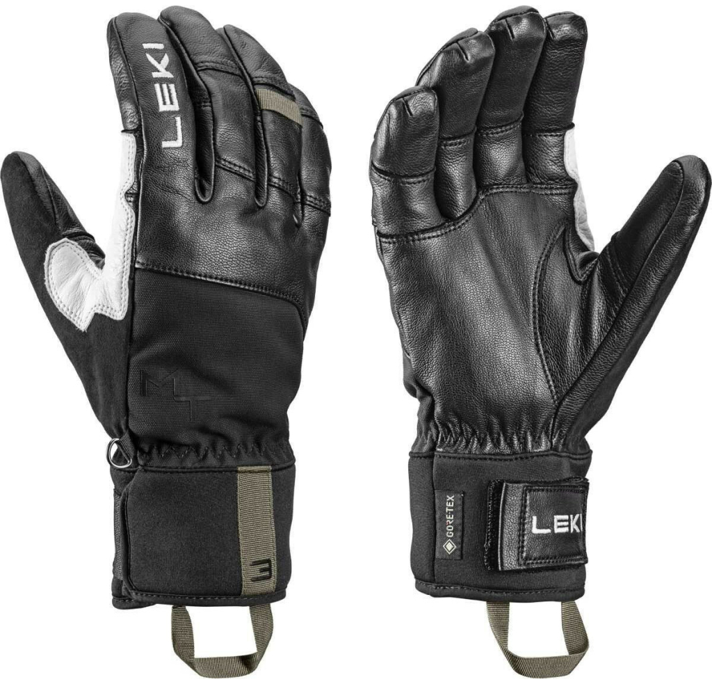 Leki Montera Pro GTX rukavice black-white-burnt olive