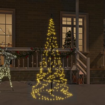 zahrada-XL Vánoční stromek na stožár 200 teplých bílých LED diod 180 cm – Zbozi.Blesk.cz