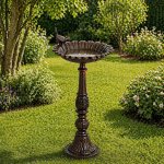 Stilista Litinové ptačí pítko 30 x 30 cm antická hnědá – Zboží Mobilmania