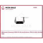 KINEX Mikrometr třmenový 25-50 mm/0,01mm, ČSN 25 1420, DIN 863 – Zboží Mobilmania