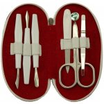 Dup manikúra Zora 6 dílná červený nylon s tečkami 230404-010 – Zboží Dáma