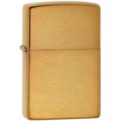 Zippo benzínový Brushed Brass 23013 – Zboží Mobilmania