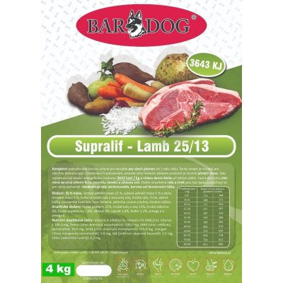 BarDog Supralif Lamb 25/13 15 kg – Zbozi.Blesk.cz