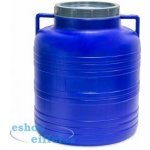 STERK Barel 20L plastový kulatý široké hrdlo bílá/modrá – Hledejceny.cz