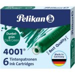 Pelikan 4001 Inkoustové bombičky 6 ks tmavě zelené – Hledejceny.cz