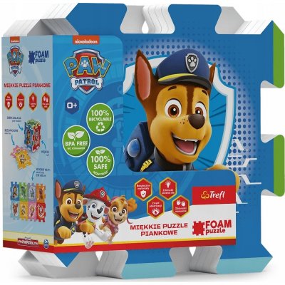Trefl Pěnové puzzle Tlapková patrola/Paw Patrol 32x32x1cm 8 ks – Zboží Dáma