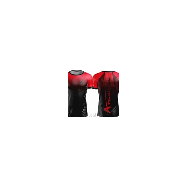 Pánské sportovní tričko Arawaza DryFit triko krátký rukáv červeno-černé