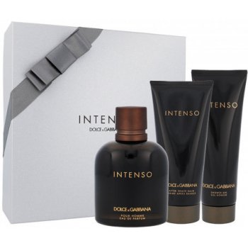 Dolce & Gabbana Intenso Pour Homme EDP 125 ml + balzám po holení 100 ml + sprchový gel 50 ml dárková sada