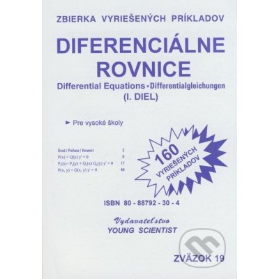 Diferenciálne rovnice 1 - Zbierka vyriešených príkladov - Marián Olejár – Hledejceny.cz