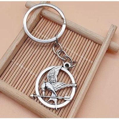 Přívěsek na klíče Hunger Games Reprodrozd stříbrná – Zboží Mobilmania