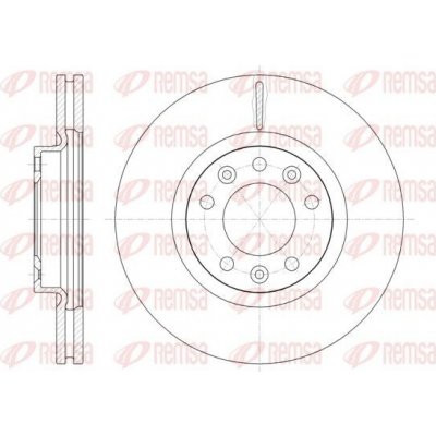 Brzdový kotouč REMSA 61471.10 – Zboží Mobilmania