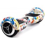 Hoverboard standard grafitty bílý – Hledejceny.cz