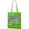Nákupní taška a košík Plátěná taška Cloude Monet Japonský most Jablková zelená