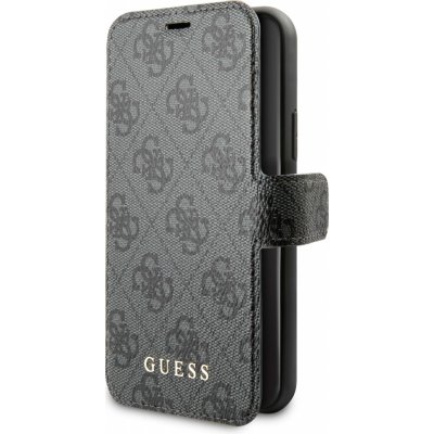 Pouzdro Guess 4G Book iPhone 11R šedé – Zboží Mobilmania
