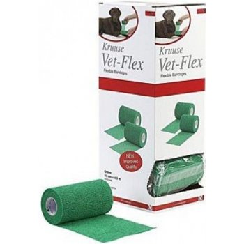 Kruuse Vet-Flex Obinadlo elast. 10cm x 4,5m zelené 1 ks