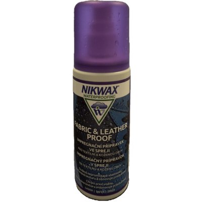 Nikwax Impregnační přípravek pro TEXTIL A KŮŽI - "UNIVEZRÁL" ve spreji 125 ml Impregnace na barefoot a sportovní obuv | – Zbozi.Blesk.cz