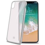 Pouzdro CELLY Laser TPU - lemování s matném kovovém efektem iPhone X stříbrné – Hledejceny.cz