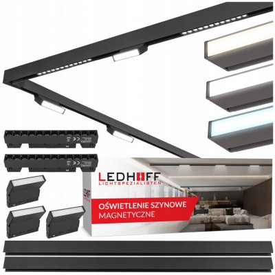 Sada kolejnicového osvětlení Ledhoff 5 x 12 W 2 m – Hledejceny.cz