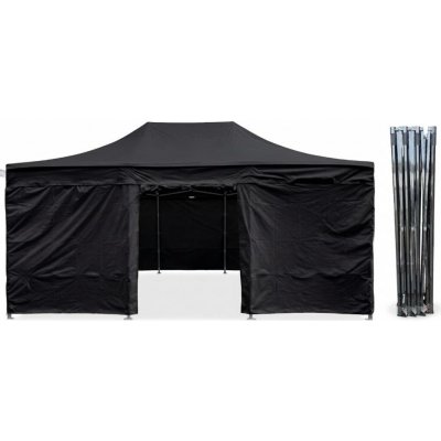 TENTino STEEL HEXAGON 4x6 m / 8 noh 11A - ČERNÁ – Hledejceny.cz