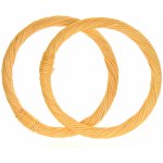 Bambusová ucha světlé kruhy 12,5cm 2ks – Sleviste.cz