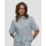 Kori Lněná Dámská Košile Světle Modrá – Zboží Dáma