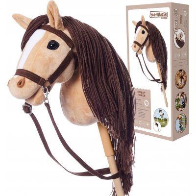 Hobby Horse A3 Kůň na tyči Hoppihorse béžová Příslušenství v balení – Zboží Dáma