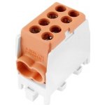 ELEMAN Svorkovnice rozbočovací HLAK 25//1 C L B, 100A, 1pól., CU, IP20, hnědá, DIN, 6531 – HobbyKompas.cz