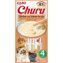 Inaba Churu cat snack kuře s příchutí lososa 4 x 14 g