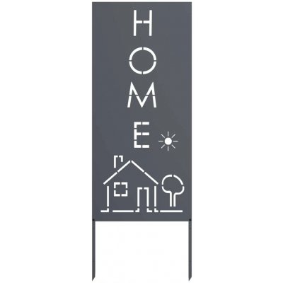 Dekorativní zahradní panel Antracit 50 x 140 cm – Hledejceny.cz
