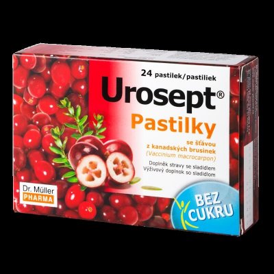 Dr.Müller Urosept pastilky bez cukru 24 ks – Zboží Mobilmania