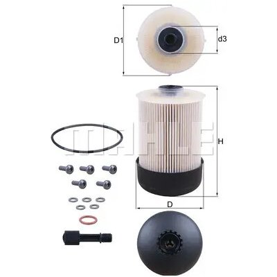 Palivový filtr MAHLE KX338/22D | Zboží Auto