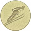 Emblémy Emblém skoky na lyžích zlato 50 mm