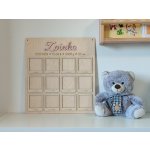 D-decor dřevěná deska Můj první rok se jménem a údaji o narození – Zboží Dáma