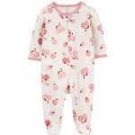 CARTERS CARTER'S Overal na zip Sleep&Play Ivory Apple holka – Zboží Dáma