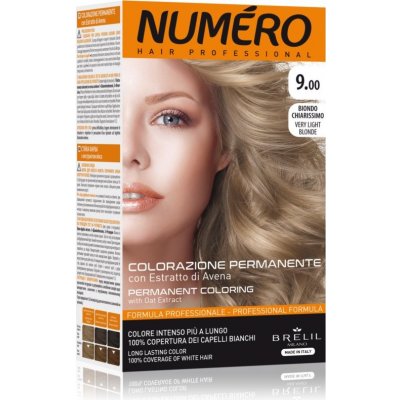 Brelil Numéro Permanent Coloring barva na vlasy 9.00 Very Light Blonde 125 ml