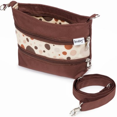 Iridog Pamlskovník & crossbody 2V1 hnědý s bublinami 21 x 15 cm – Hledejceny.cz