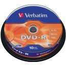 Verbatim DVD-R 4,7GB 16x, AZO, cakebox, 10ks (43523)