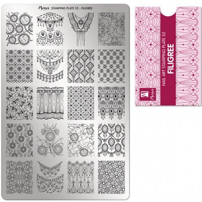 Moyra Stamping Deska na razítka č.52 Filigree – Zboží Dáma