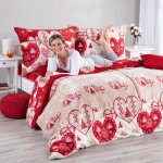 decoDoma povlečení z mikroplyše SRDCE 140x200 70x90 – Zboží Mobilmania