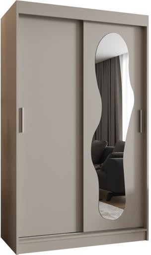 DobreSny Ultra s posuvnými dveřmi a zrcadlem 120 cm kašmírová
