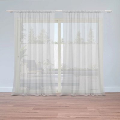 Záclony Šedá: 2 ks - 150x250 cm - Sablio – Hledejceny.cz