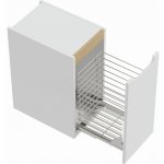 NATUREL Koupelnová skříňka nízká s košem na prádlo plnovýsuv s dotahem Naturel Stilla 30x60x45 cm bílá lesk STILLAA03001KOS STILLAA03001KOS – Zboží Dáma