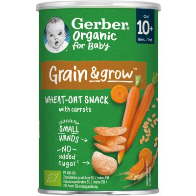 Gerber Organic Křupky s mrkví 35 g – Hledejceny.cz
