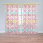 Záclony Barevné šupiny: 2 ks - 150x250 cm - Sablio – Hledejceny.cz